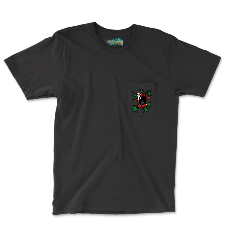 Tuxedo Cat Christmas Tuxedo Cat Christmas Pocket T-shirt | Artistshot