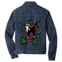 Tuxedo Cat Christmas Tuxedo Cat Christmas Men Denim Jacket | Artistshot