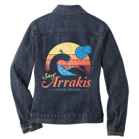 Arrakis Vintage Distressed Surf Ladies Denim Jacket | Artistshot