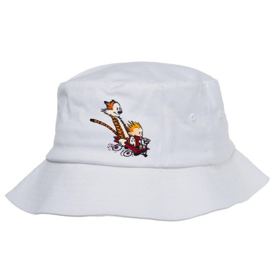 Calvin&hobbes Racing Bucket Hat Designed By Shirt1na