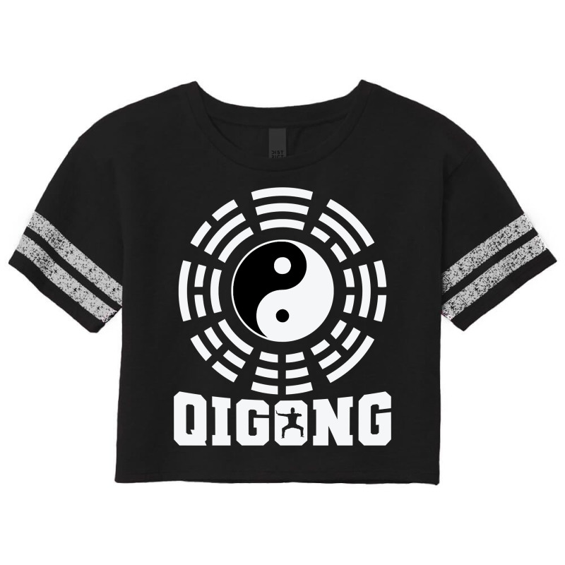 Meditation Qigong Yin And Yang Sweatshirt Scorecard Crop Tee by cm-arts | Artistshot