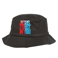 Divine Mercy Jesus I Trust In You St Faustina Catholic Pullover Hoodie Bucket Hat | Artistshot