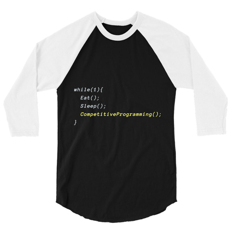 Competitive Programming 3/4 Sleeve Shirt by MONIQUEWORTH | Artistshot