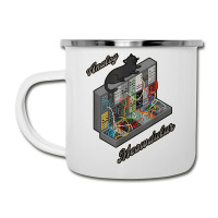 Cat On Analog Modular Synth Funny Synthesizer Camper Cup | Artistshot