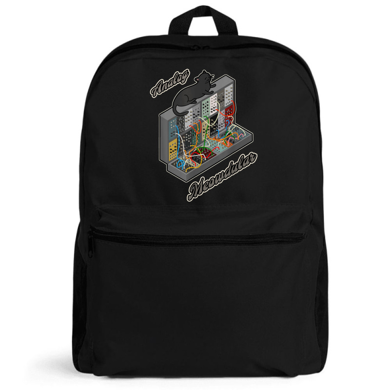 Cat On Analog Modular Synth Funny Synthesizer Backpack | Artistshot