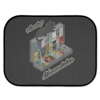 Cat On Analog Modular Synth Funny Synthesizer Rear Car Mat | Artistshot