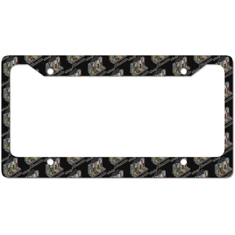 Cat On Analog Modular Synth Funny Synthesizer License Plate Frame | Artistshot