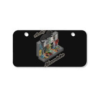 Cat On Analog Modular Synth Funny Synthesizer Bicycle License Plate | Artistshot