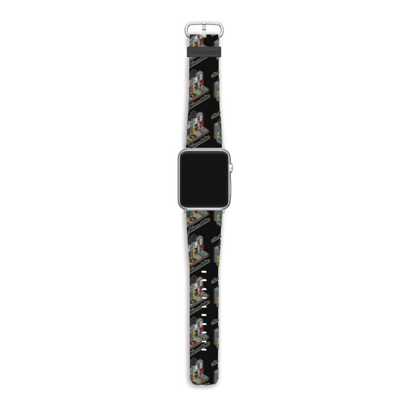 Cat On Analog Modular Synth Funny Synthesizer Apple Watch Band | Artistshot