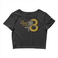 Its Great To Be Eight Boys Hockey 8th Birthday Tshirt Crop Top | Artistshot