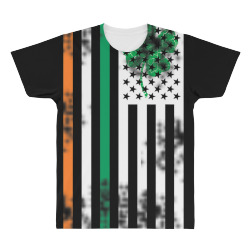 irish american flag ireland shamrock st. patricks paddys day t shirt All Over Men's T-shirt | Artistshot