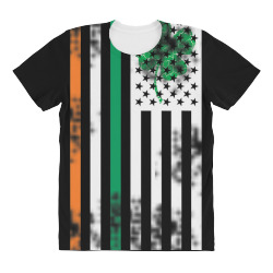 irish american flag ireland shamrock st. patricks paddys day t shirt All Over Women's T-shirt | Artistshot