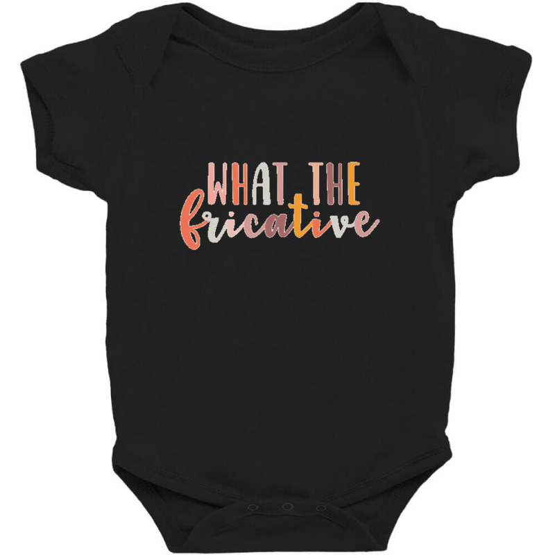 What The Fricative Speech Language Pathologist Speechie Boho Rainbow R Baby Bodysuit by cm-arts | Artistshot