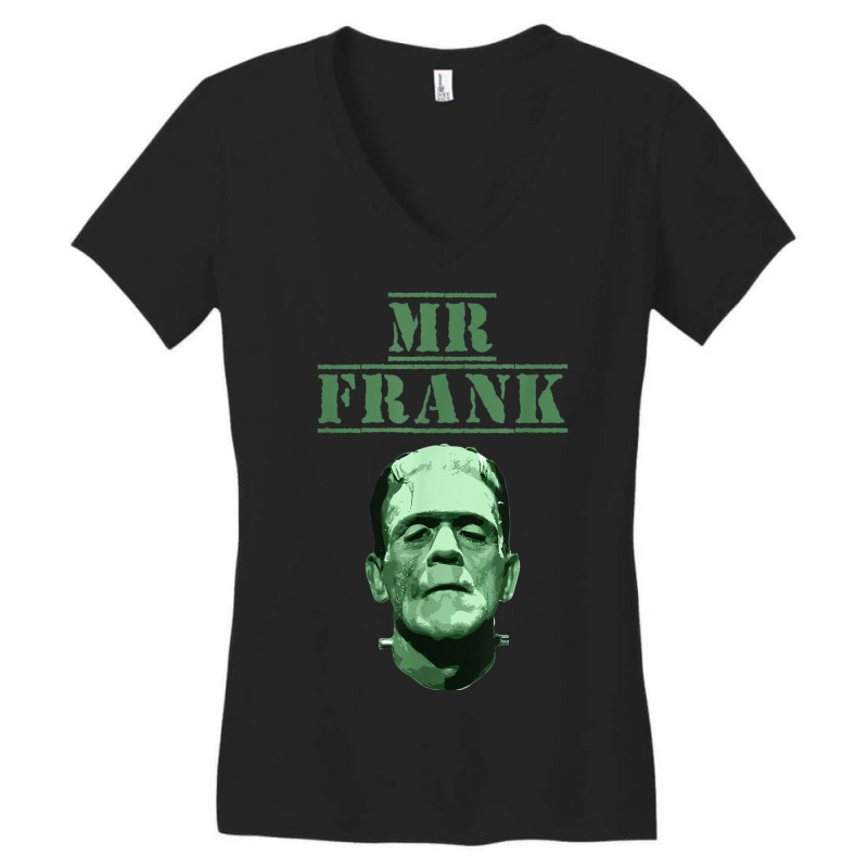 Frankenstein Halloween Matching Couple Women's V-Neck T-Shirt by Garnet | Artistshot