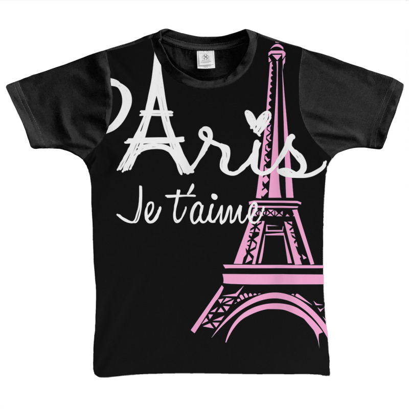 I Love Paris Eiffel Tower France T Shirt French Souvenir Graphic Youth T-shirt by muwicaneme | Artistshot