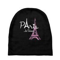 I Love Paris Eiffel Tower France T Shirt French Souvenir Baby Beanies | Artistshot