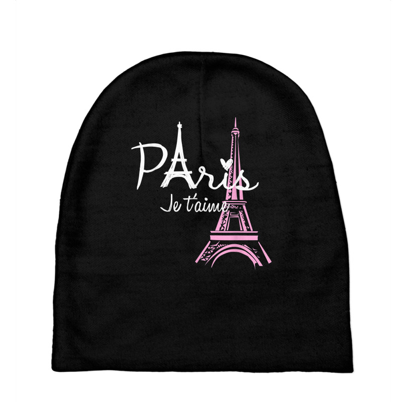 I Love Paris Eiffel Tower France T Shirt French Souvenir Baby Beanies by muwicaneme | Artistshot