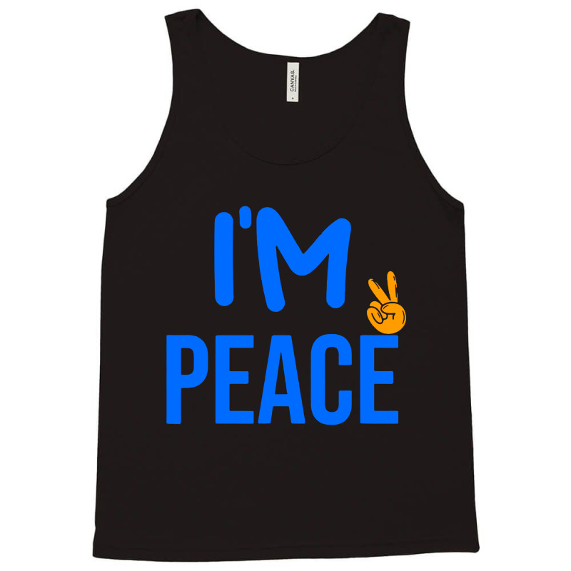 I Come In Peace I'm Peace Funny Matching Couples Tank Top | Artistshot