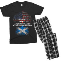 American Raised With Scottish Roots Scotland Men's T-shirt Pajama Set | Artistshot