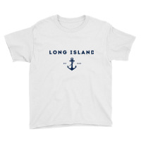 Long Island New York Est 1640 Raglan Baseball Tee Youth Tee | Artistshot