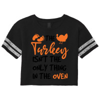 Funny Thanksgiving Gift For Pregnant Women Scorecard Crop Tee | Artistshot