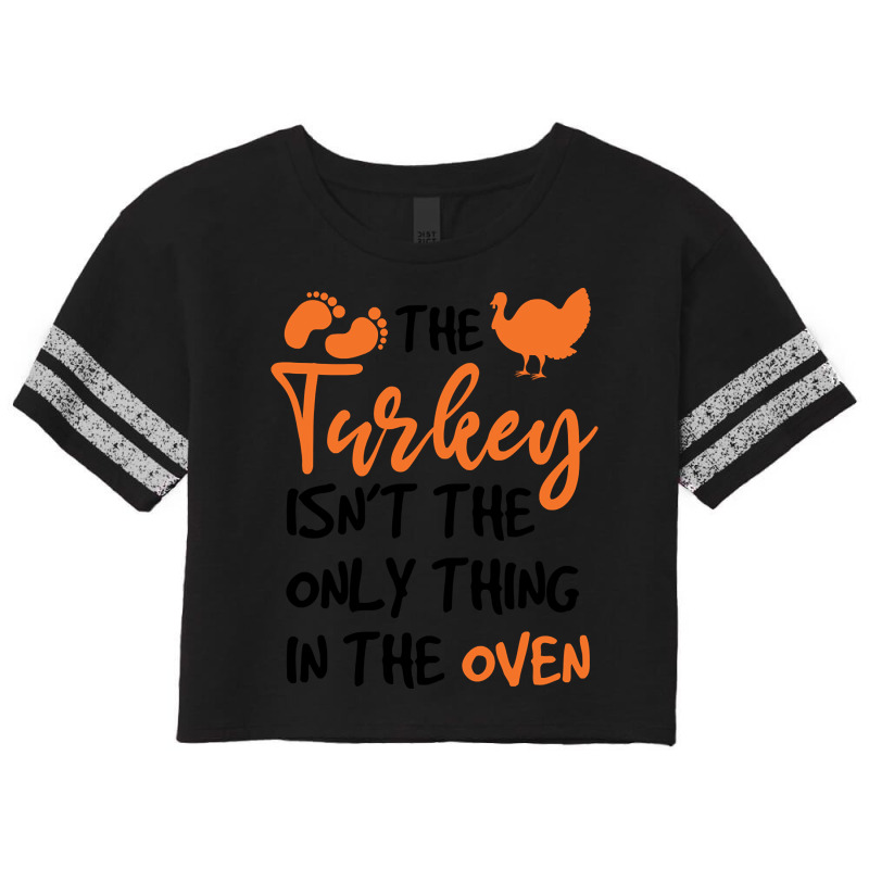 Funny Thanksgiving Gift For Pregnant Women Scorecard Crop Tee by Kemriban527 | Artistshot