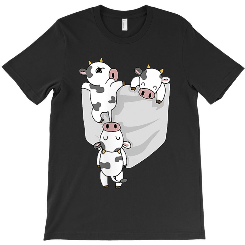 Cow Pocket Funny Milk Cow In A Bag Tee T-Shirt by JusticePeck | Artistshot