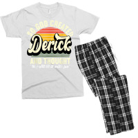 Mens So God Created Derick   Name Derick Birthday T Shirt Men's T-shirt Pajama Set | Artistshot