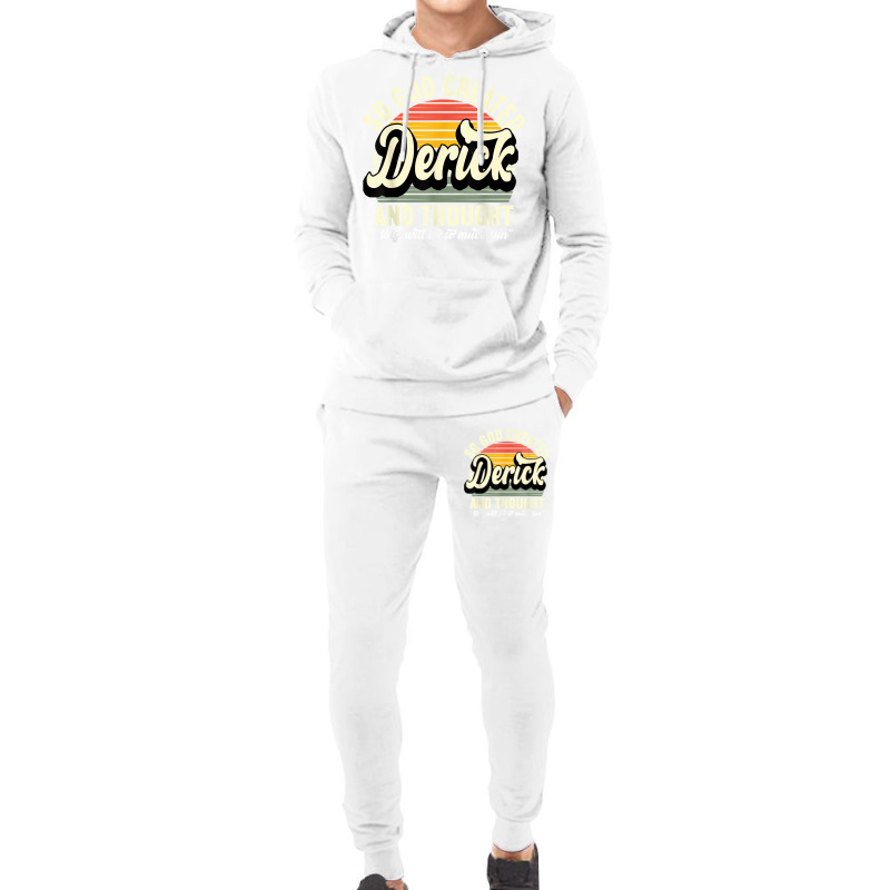 Mens So God Created Derick   Name Derick Birthday T Shirt Hoodie & Jogger set by tehatinapu1 | Artistshot