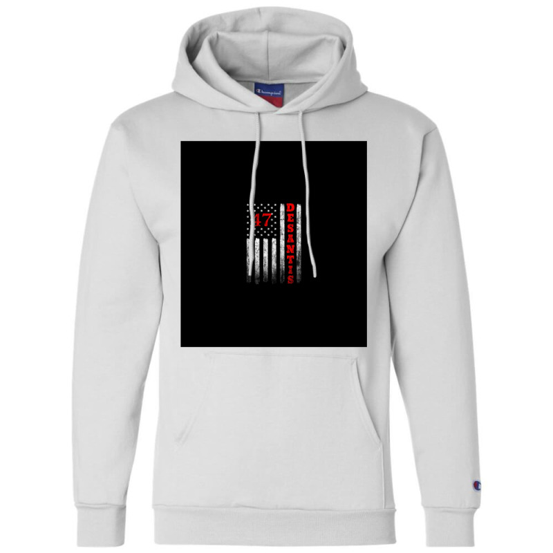 Ron Desantis 2024 President 47 American Flag Retro Vintage Pro Sleevel Champion Hoodie | Artistshot