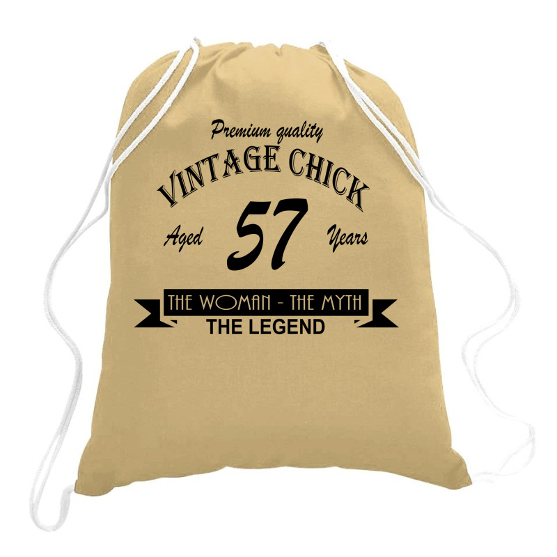 Wintage Chick 57 Drawstring Bags | Artistshot