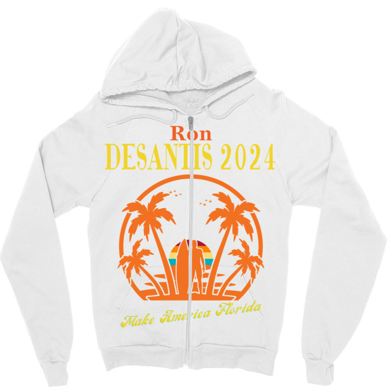 Ron Desantis For President 2024 Conservative Zipper Hoodie | Artistshot