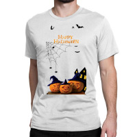 Halloween Poster Paper Jack O Lantern Halloween Pictures 22f4dd51a86e4 Classic T-shirt | Artistshot