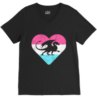 Retro Vintage Dragon Gift-hrotz V-neck Tee | Artistshot