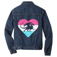 Retro Vintage Dragon Gift-hrotz Men Denim Jacket | Artistshot