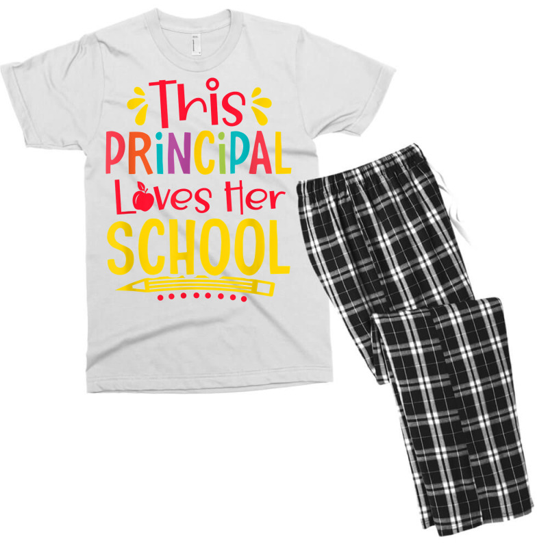 Principal Loves Her School Principal Headmaster Headmistress T Shirt Men's T-shirt Pajama Set by cm-arts | Artistshot