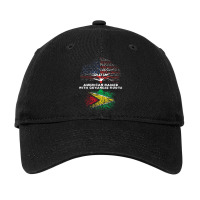 American Raised With Guyanese Roots Guyana Adjustable Cap | Artistshot