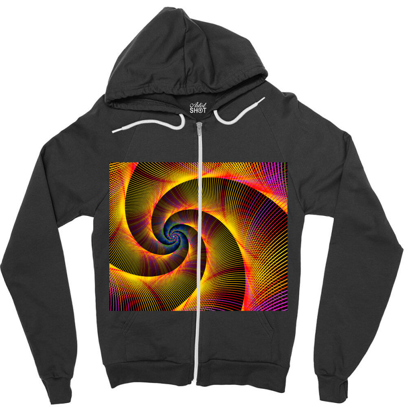 Philadelphia Pride Thin Luminescent Lines Spiral Zipper Hoodie | Artistshot