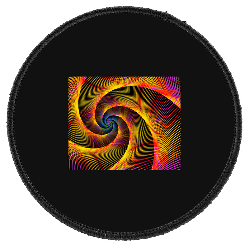 Philadelphia Pride Thin Luminescent Lines Spiral Round Patch | Artistshot