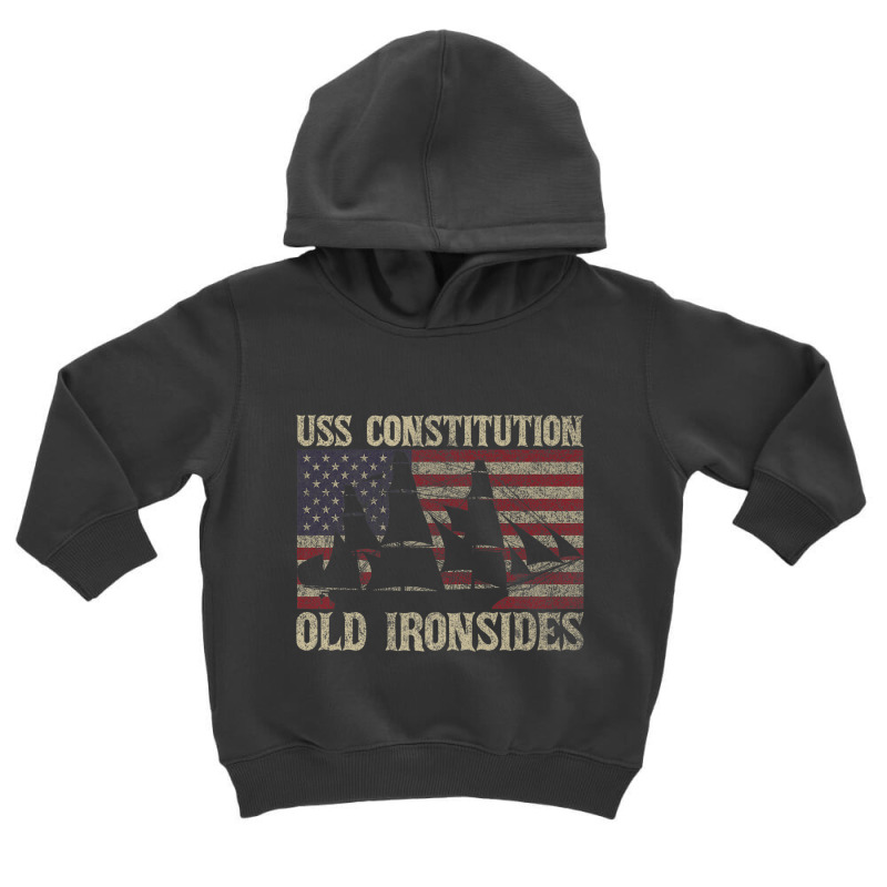 Uss Constitution Sailing Ship Usa American Flag Premium T Shirt Toddler Hoodie | Artistshot