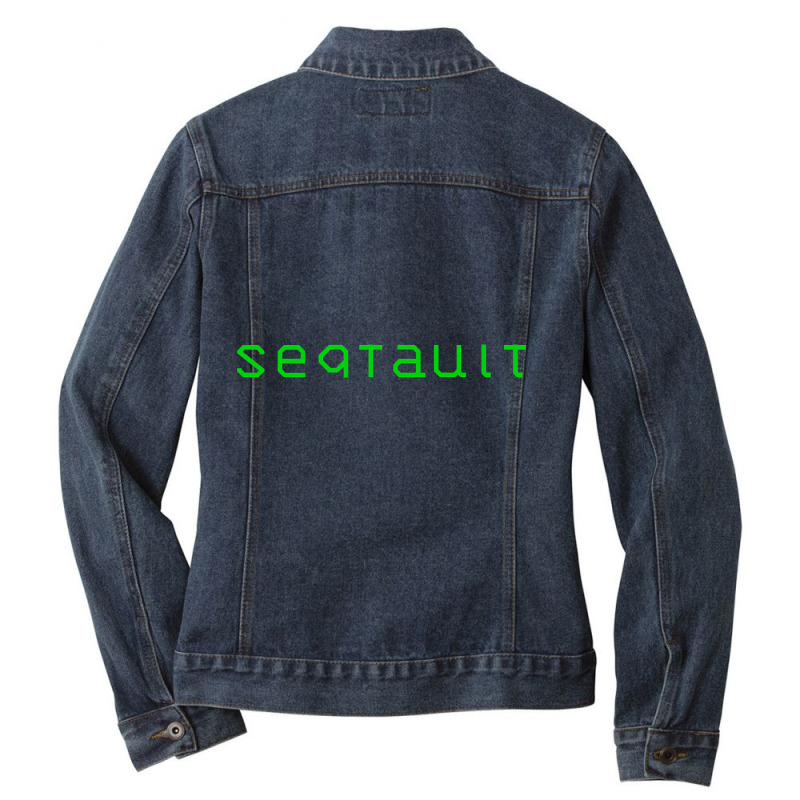 Segfault (segmentation Fault) Ladies Denim Jacket by fenderbendable | Artistshot