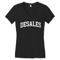 Desales Athletic Arch College University Alumni Women's V-neck T-shirt | Artistshot