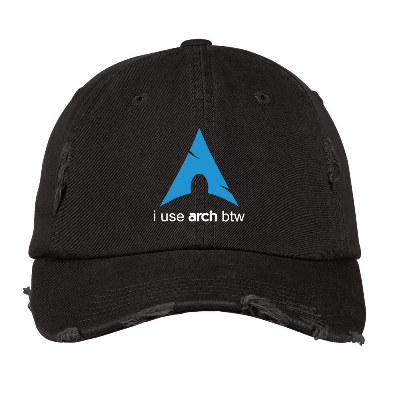 I Use Arch Btw Linux Vintage Cap by MONIQUEWORTH | Artistshot