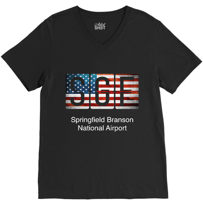 Sgf Springfield Branson National Airport V-neck Tee | Artistshot