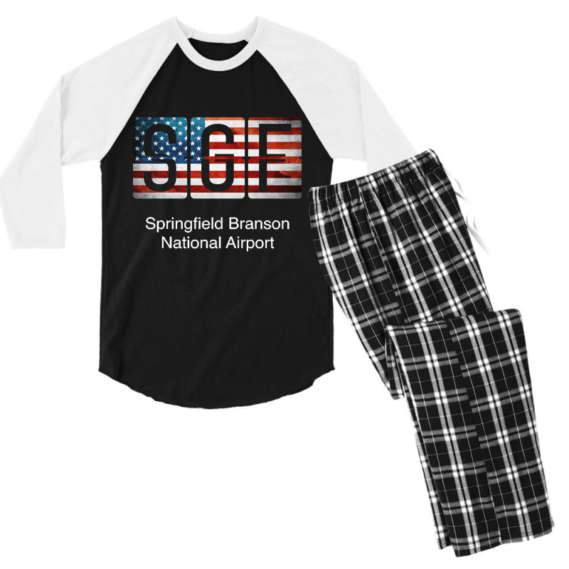 Sgf Springfield Branson National Airport Men's 3/4 Sleeve Pajama Set | Artistshot