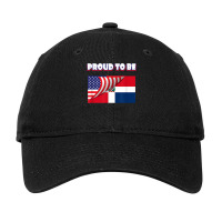 Proud To Be Dominican And American Flag July 4th T Shirt Adjustable Cap | Artistshot