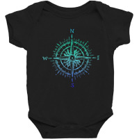 Vintage Compass Tshirt Boat Captain Boater Boating Pontoon Tank Top Baby Bodysuit | Artistshot