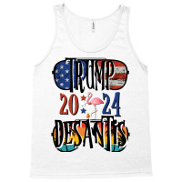 Trump Desantis 2024 Eection Merican Fag Famingo Stars 24 Puover Basic  Tank Top | Artistshot