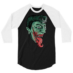 Zombie horror 3/4 Sleeve Shirt | Artistshot