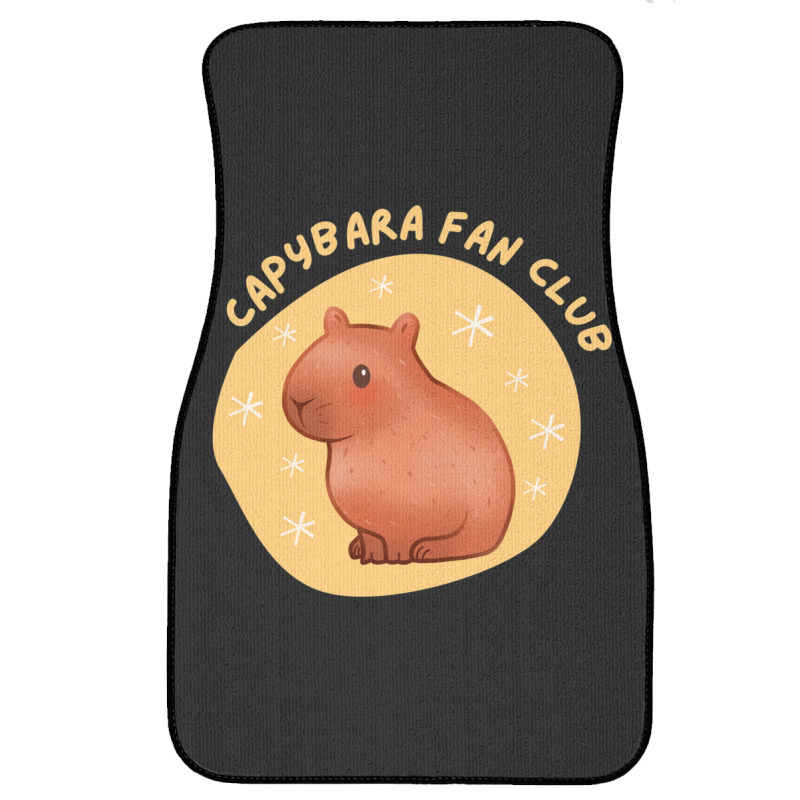 Cute Pastel Capybara Fan Club Front Car Mat | Artistshot